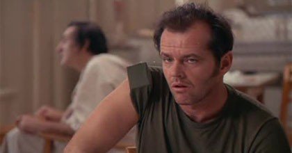 Filmruta med Jack Nicholson i Gökboet