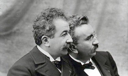Auguste Lumière och Louis Lumière foto