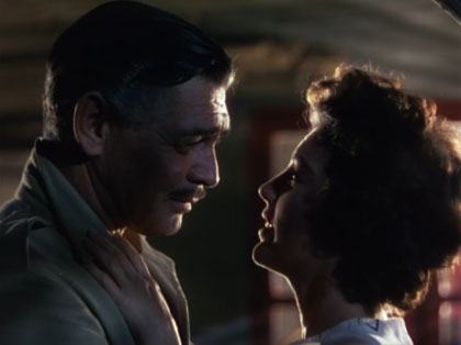 Filmruta med Clark Gable och Ava Gardner i Mogambo